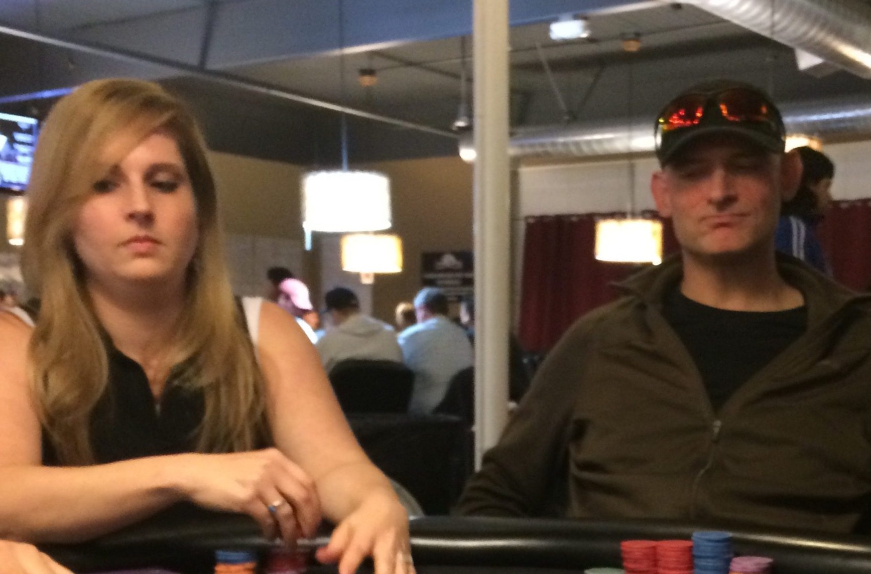 Lisa Meredith and River Rich at the Final Table $10K.